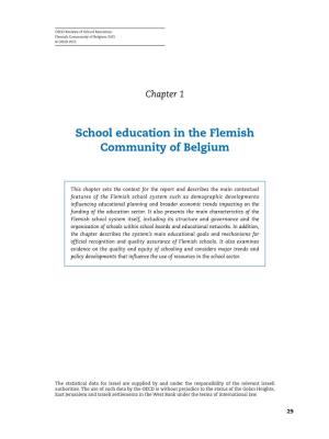 School Education in the Flemish Community of Belgium