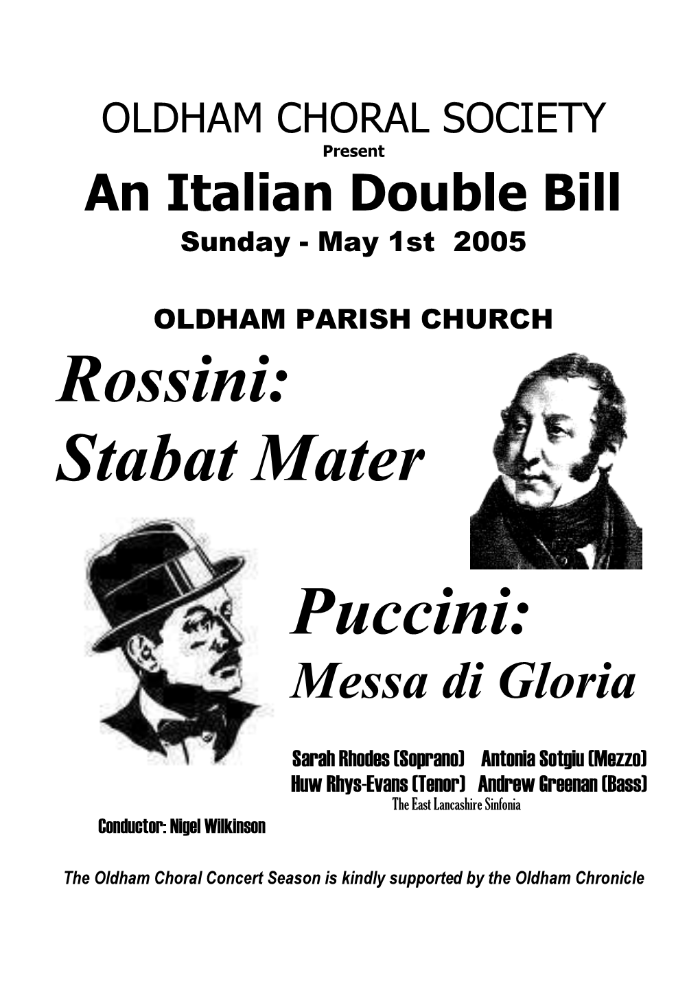 Rossini: Stabat Mater Puccini