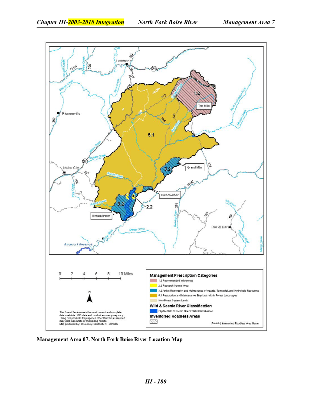 North Fork Boise River Location Map