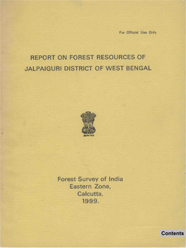 Report on Forest Resources of Jalpaiguri District of West Bengal