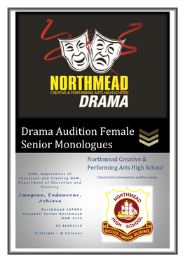 Drama Audition Female Senior Monologues