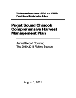 Comprehensive Management Plan for Puget Sound Chinook: Harvest Management Component