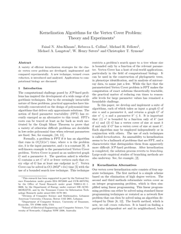 Kernelization Algorithms for the Vertex Cover Problem: Theory and Experiments∗