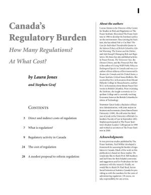 Canada's Regulatory Burden