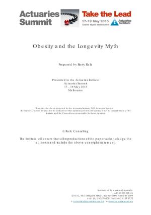 Obesity and the Longevity Myth