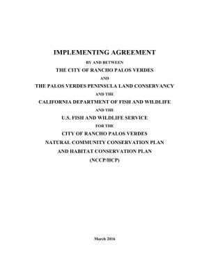 Implementing Agreement