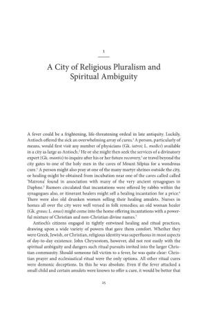 A City of Religious Pluralism and Spiritual Ambiguity