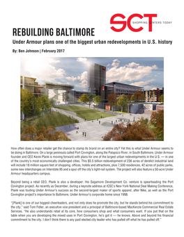 Rebuilding Baltimore Under Armour Plans One of the Biggest Urban Redevelopments in U.S