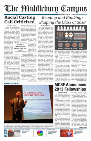 MCSE Announces 2013 Fellowships