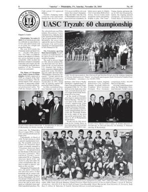 UASC Tryzub: 60 Championship