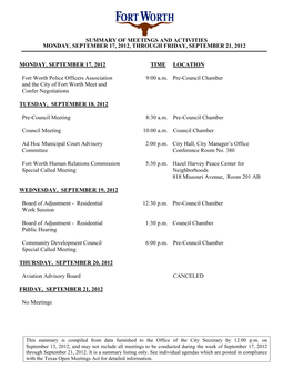 Electronic Council Packet for 09-18-2012