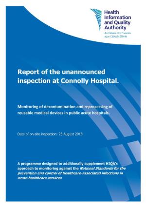 Report of the Unannounced Inspection at Connolly Hospital