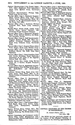 3674 Supplement to The- London Gazette, • 3 June, 1929