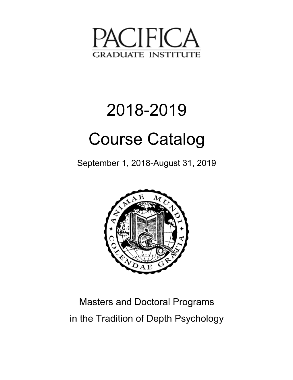 2018-2019 Course Catalog