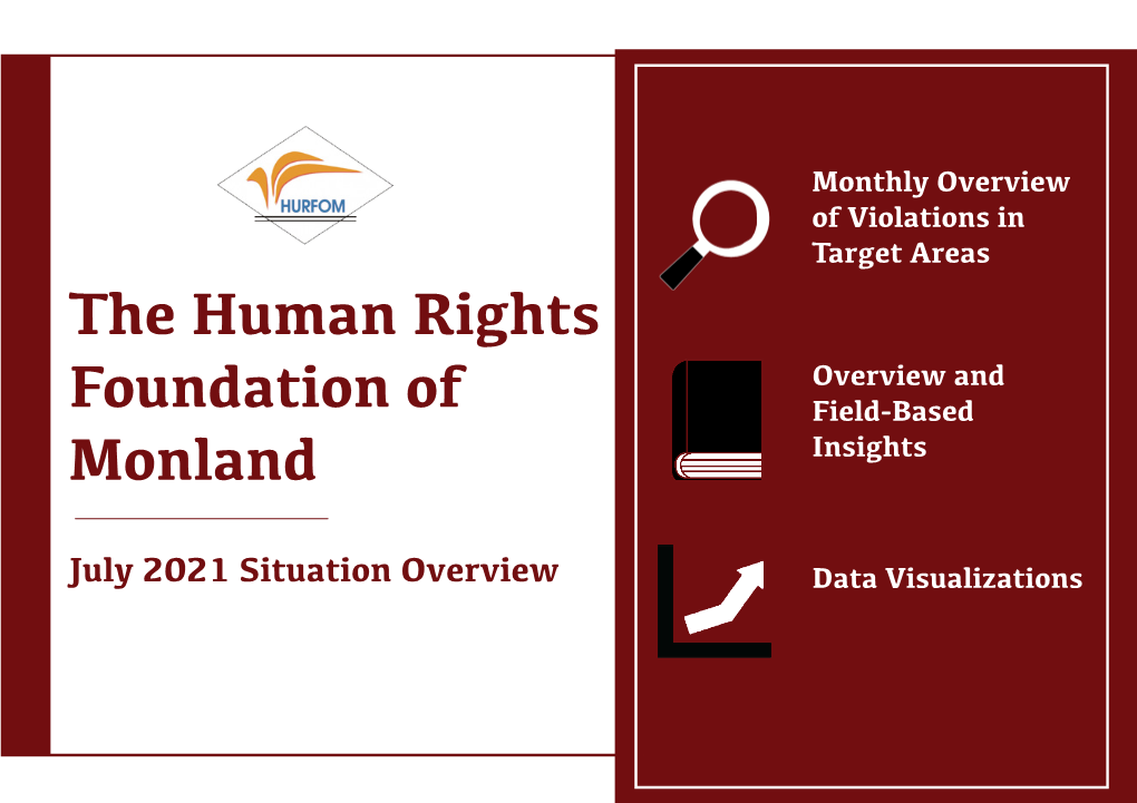 July 2021 Situation Overview Data Visualizations JULY 2021