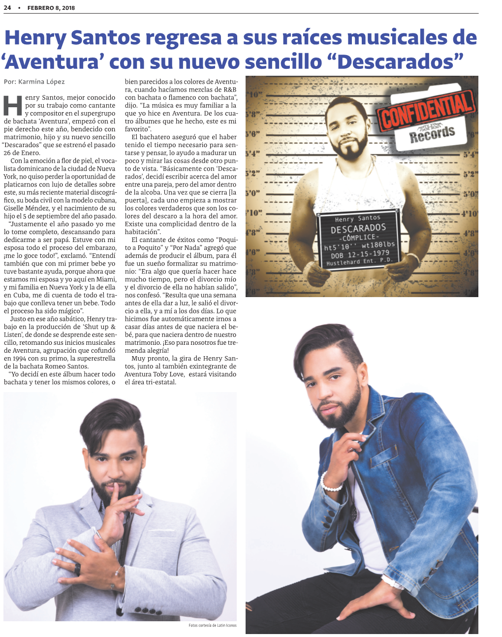 Henry Santos Regresa a Sus Raíces Musicales De 'Aventura' Con Su Nuevo Sencillo “Descarados”