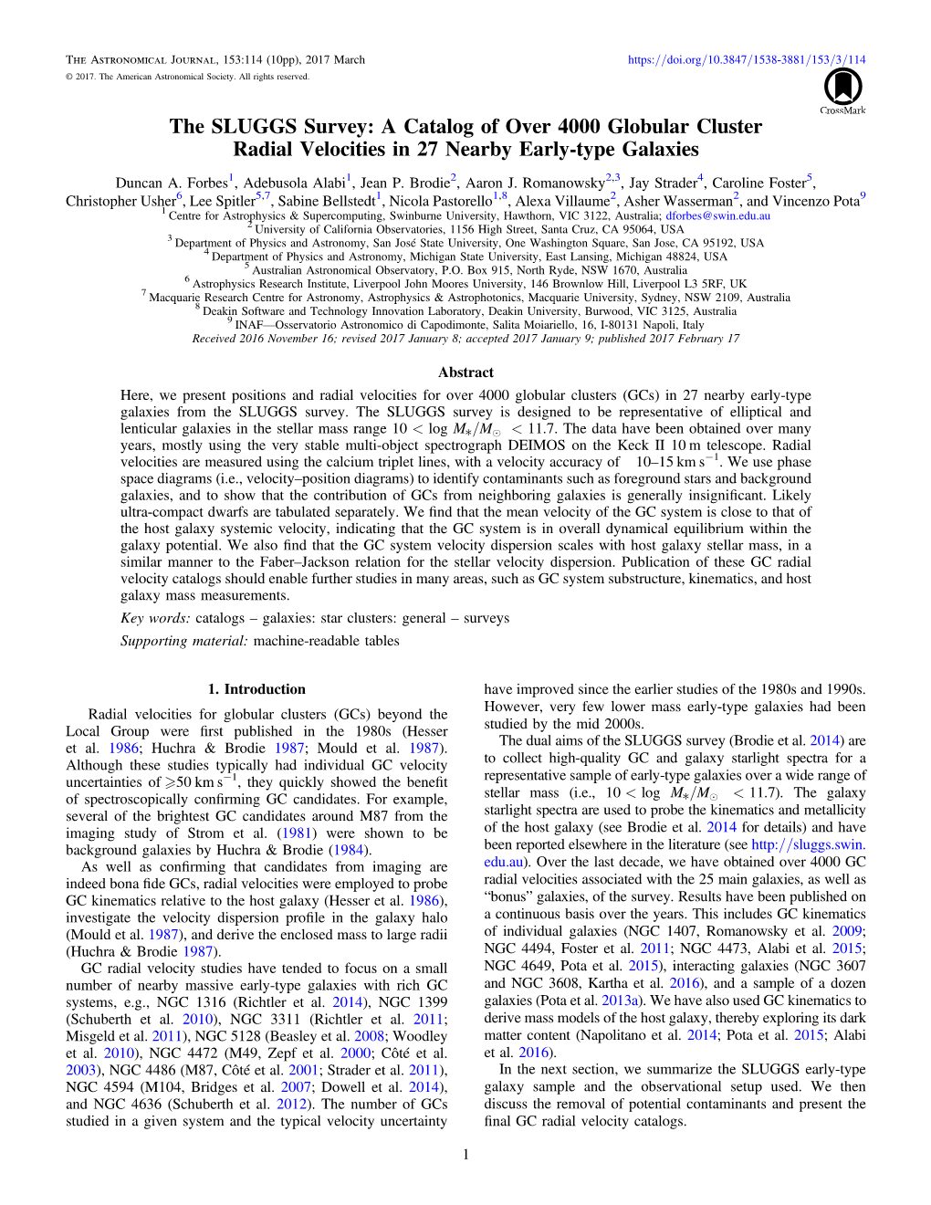 The SLUGGS Survey: a Catalog of Over 4000 Globular Cluster Radial Velocities in 27 Nearby Early-Type Galaxies