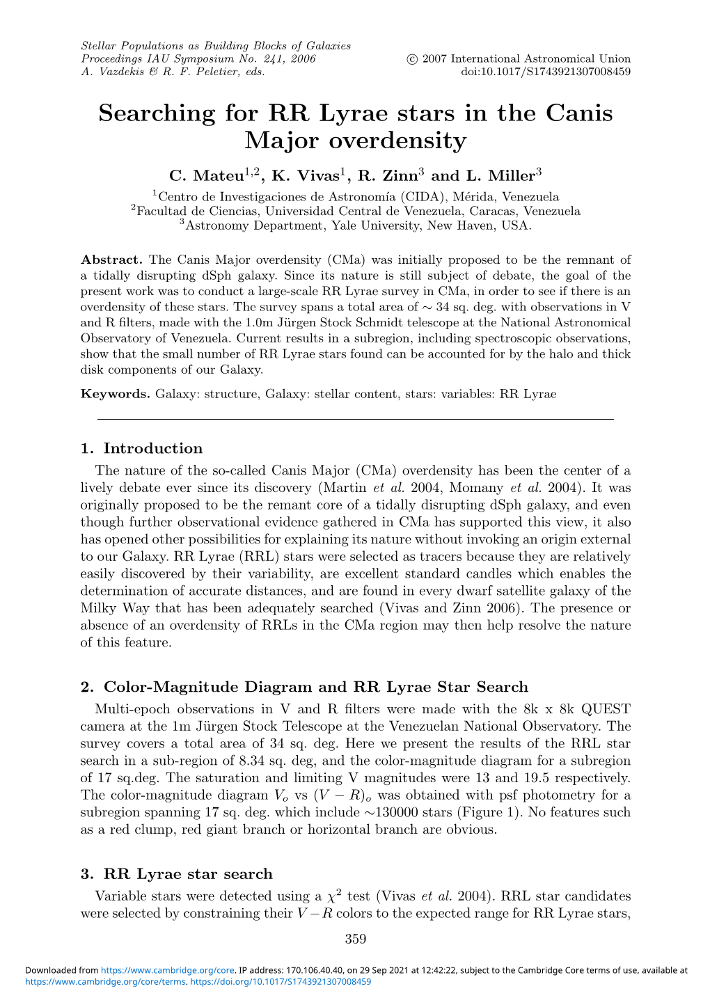 Searching for RR Lyrae Stars in the Canis Major Overdensity C