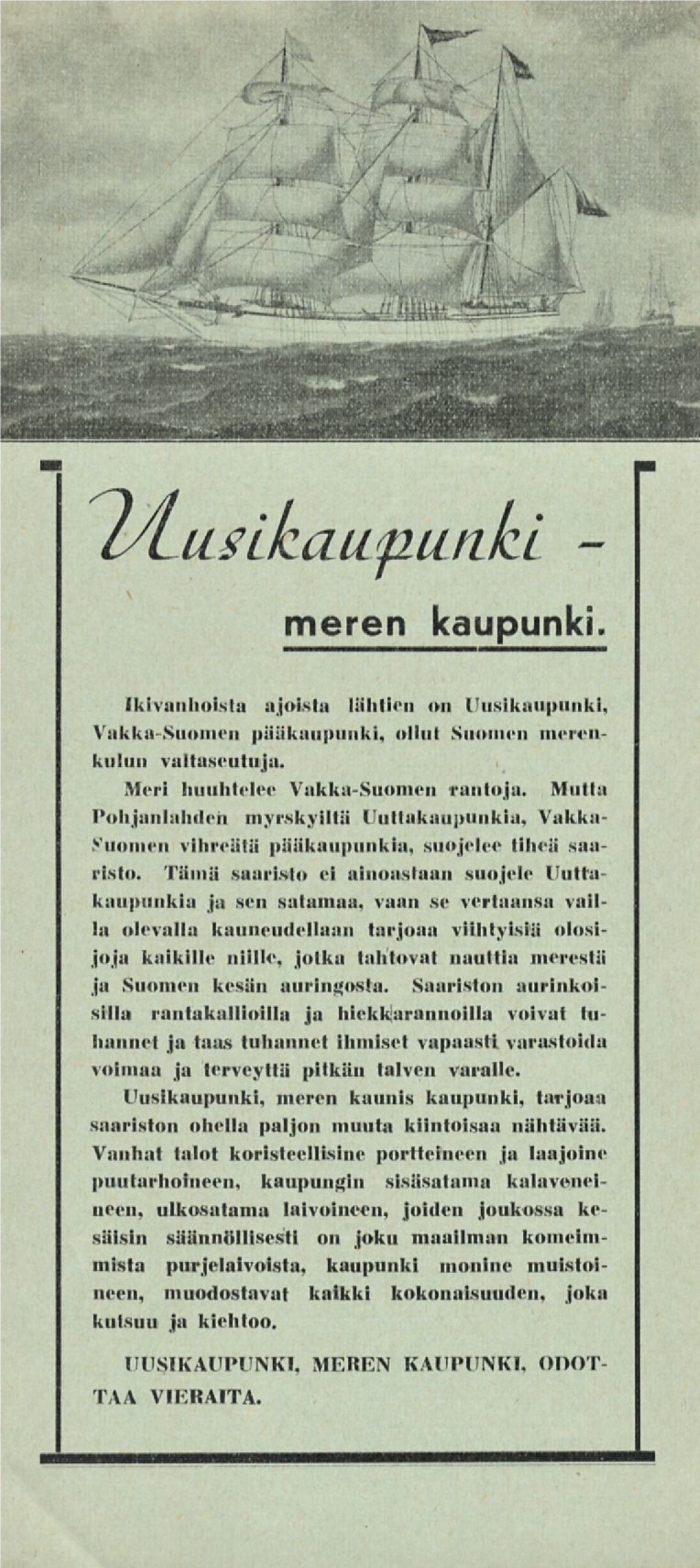 IÄ-Uslkaupurikl - Meren Kaupunki