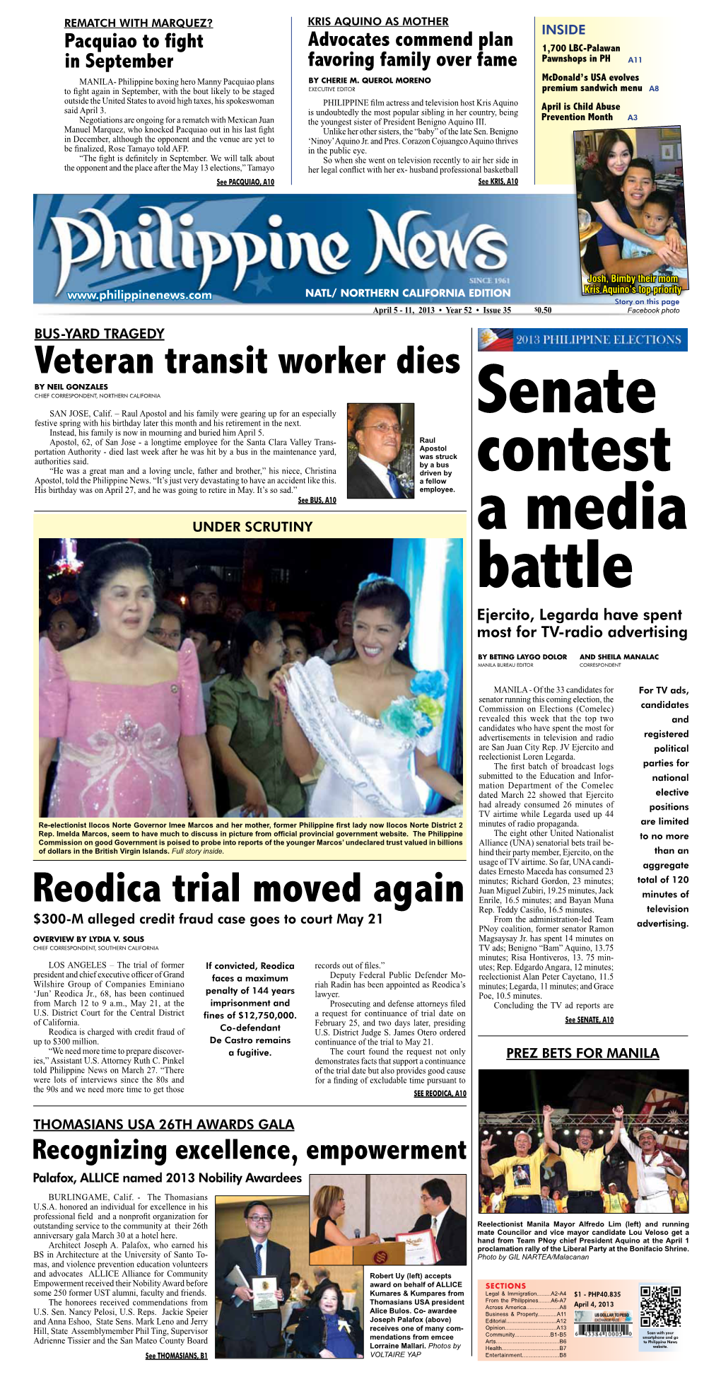 Reodica Trial Moved Again Enrile, 16.5 Minutes; and Bayan Muna Rep