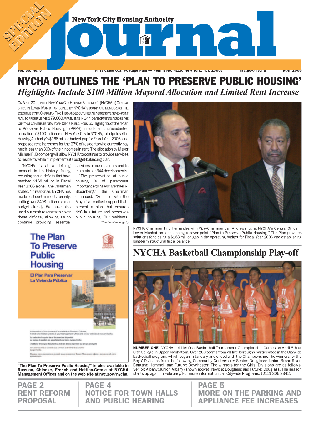 Nycha Outlines the 'Plan to Preserve Public