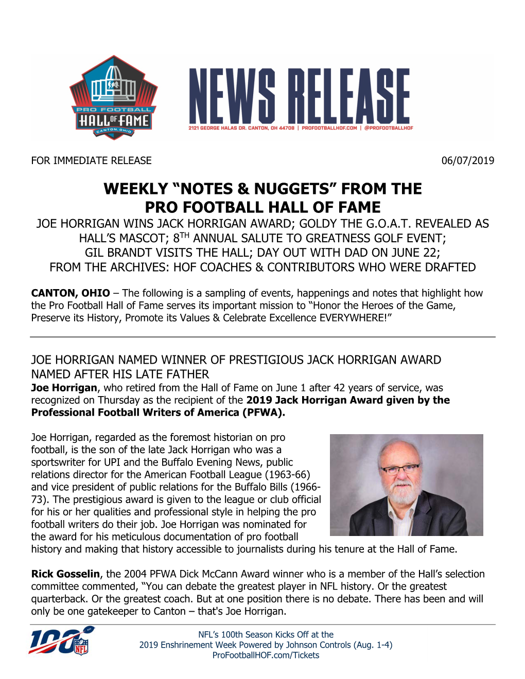 “Notes & Nuggets” from the Pro