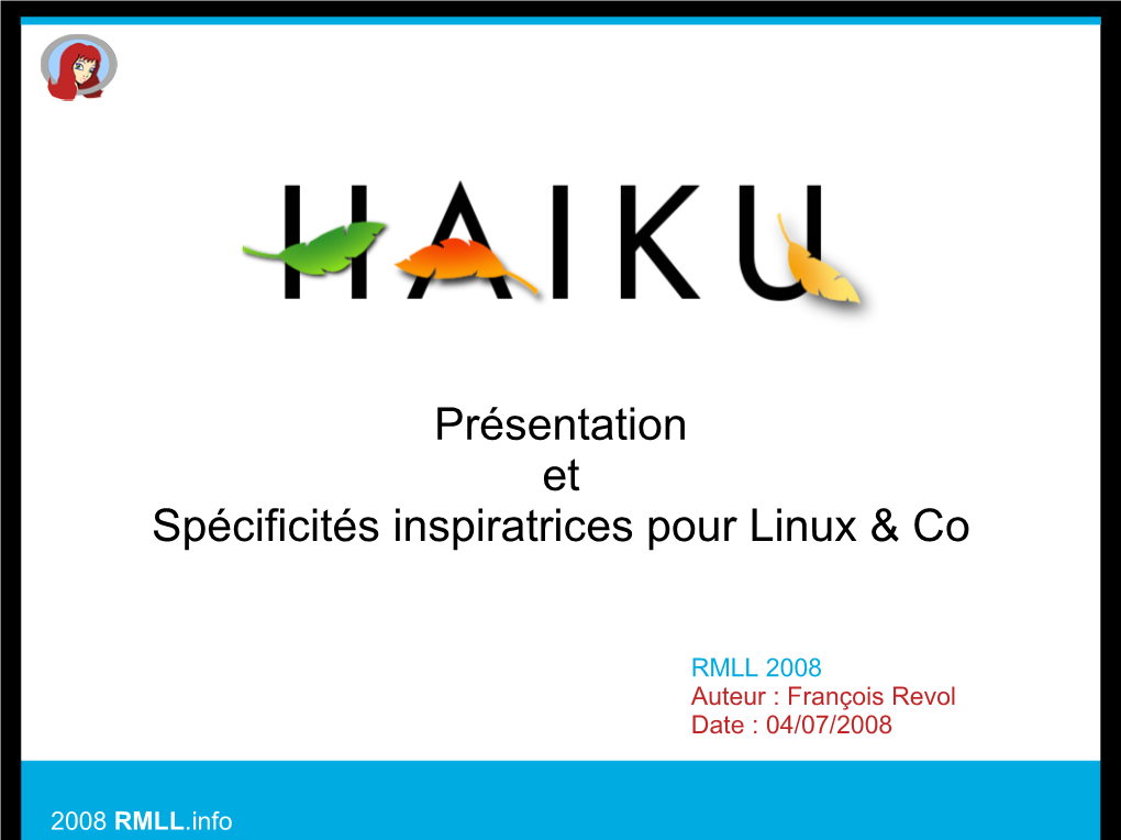 Présentation Et Spécificités Inspiratrices Pour Linux & Co