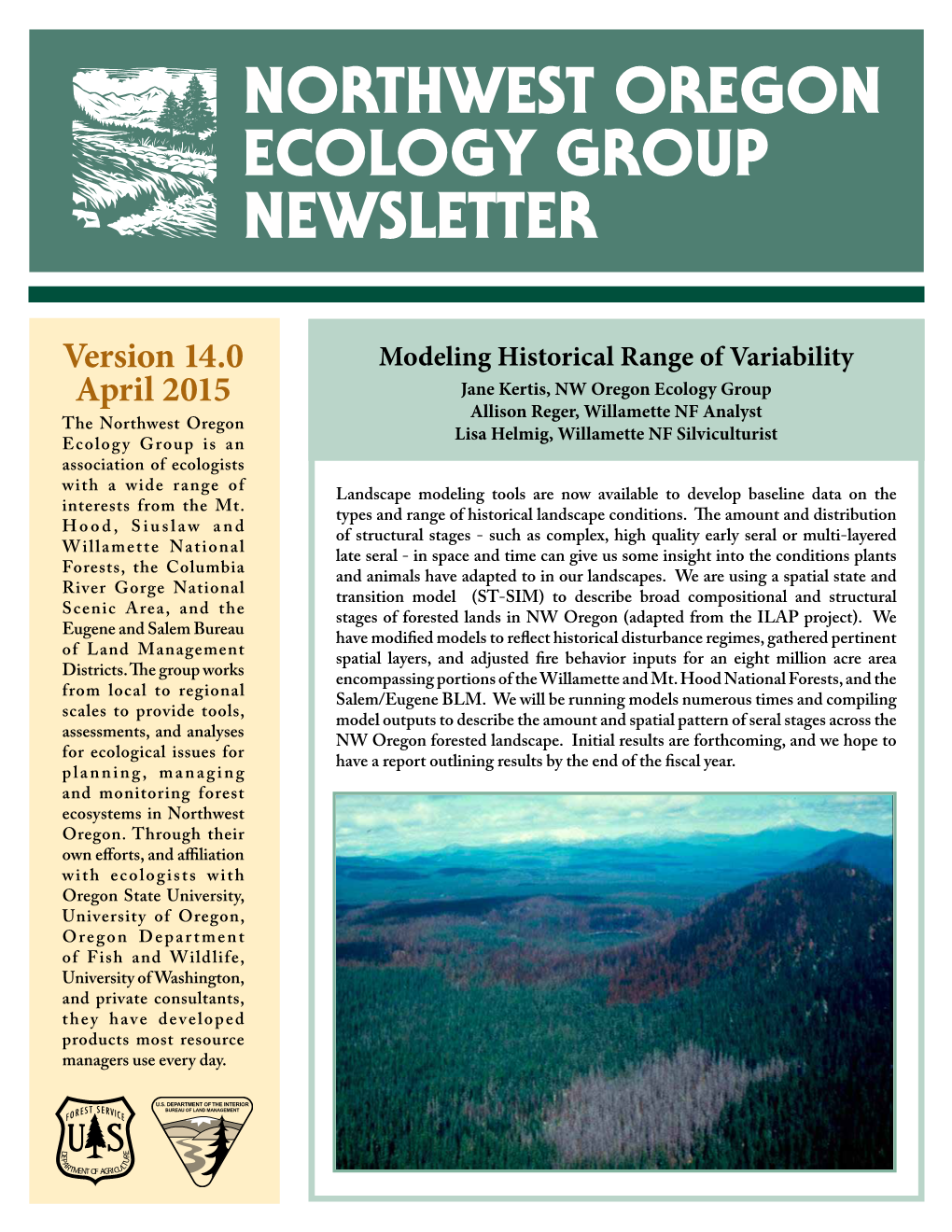 Northwest Oregon Ecology Group Newsletter