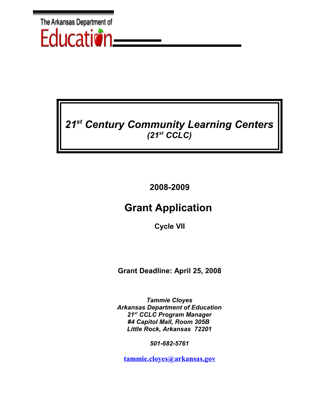 21St Century Community Learning Centers