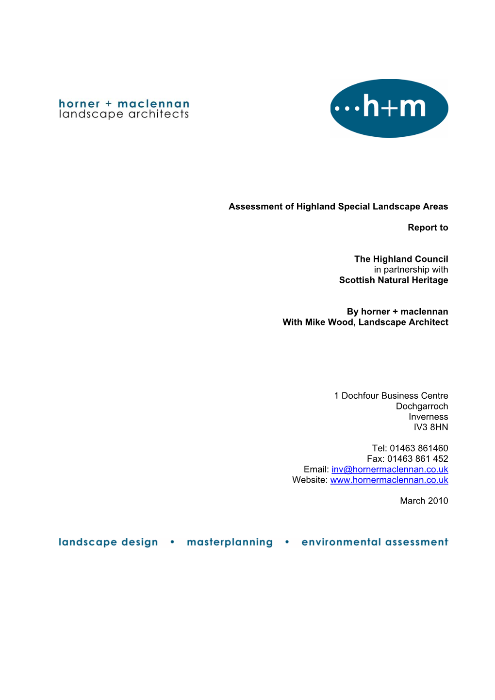 Assessment of Highland Special Landscapes Areas