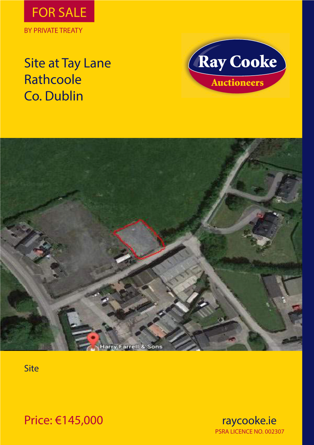 Site at Tay Lane Rathcoole Co. Dublin for SALE