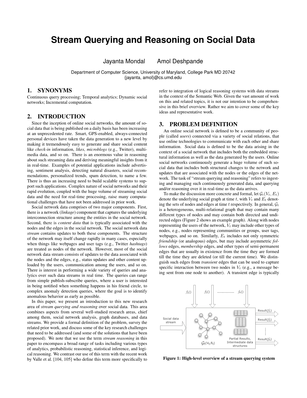 Stream Querying and Reasoning on Social Data