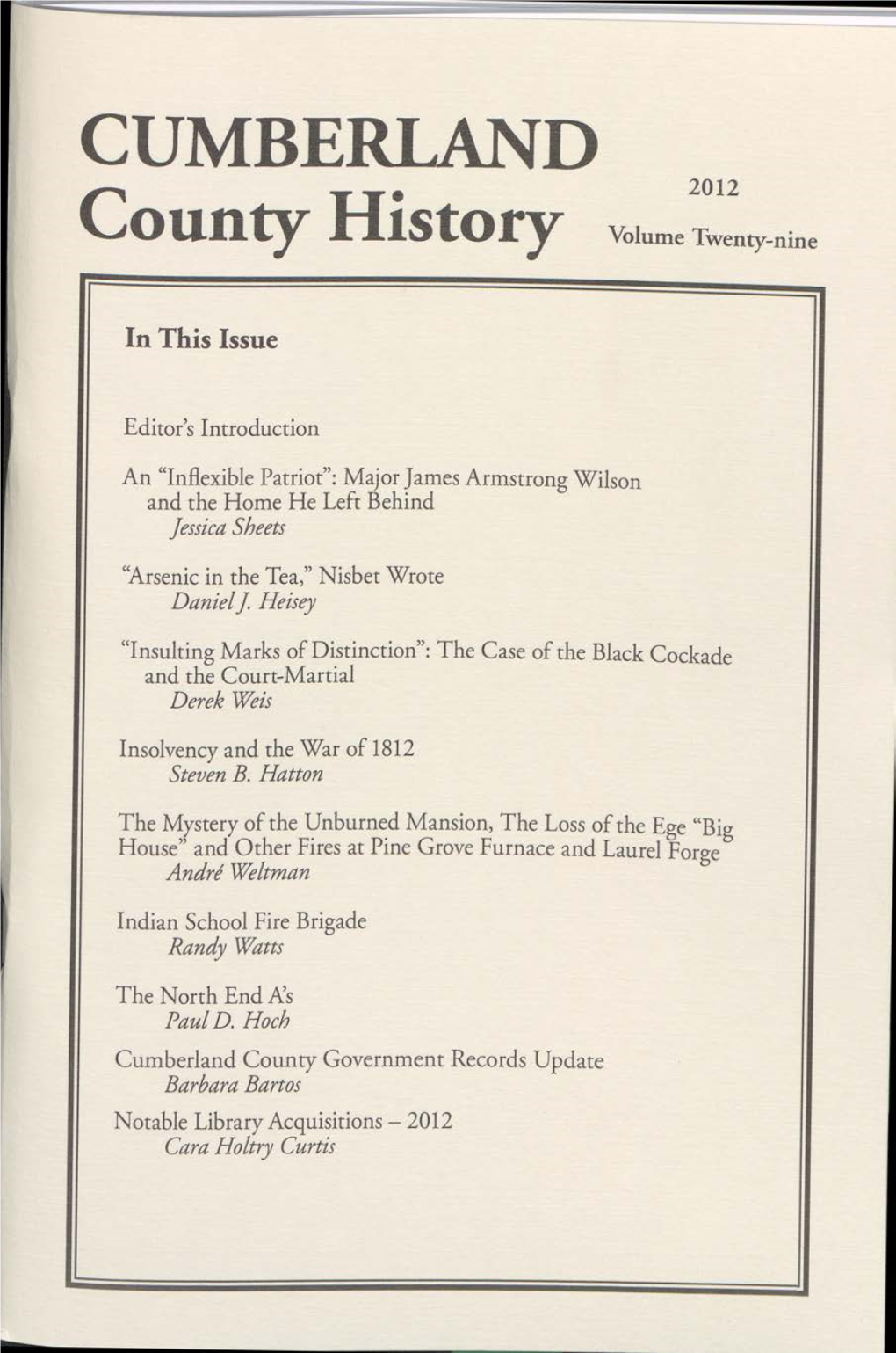 Cumberland County History