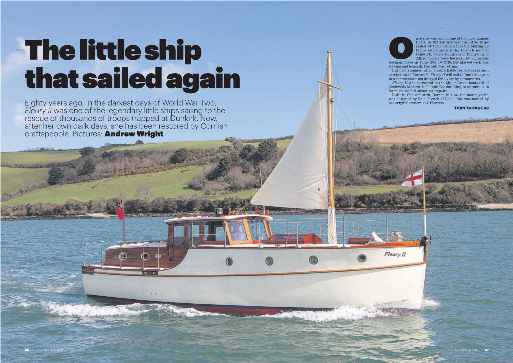 Cornwall Today: the Little Ship That Sailed Again