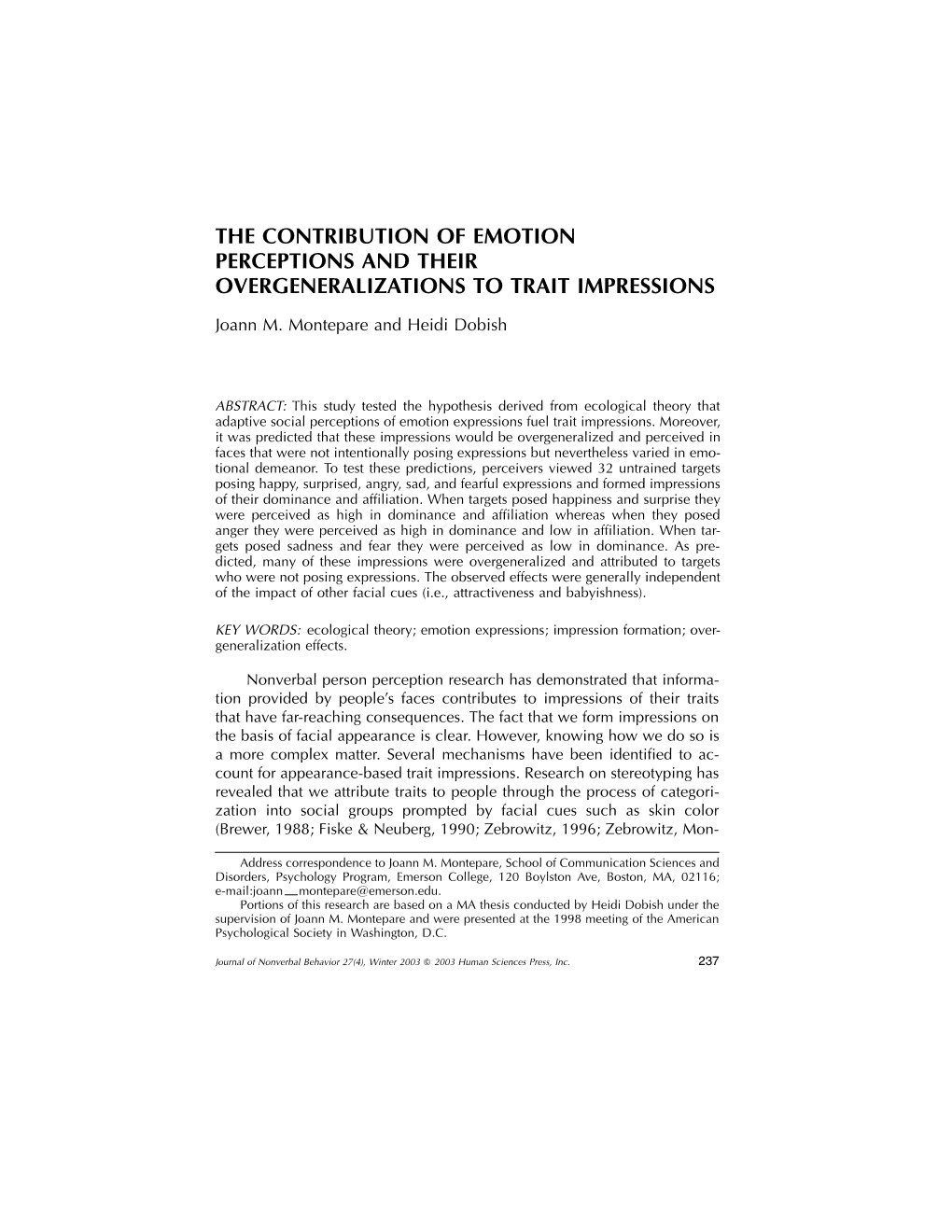 The Contribution of Emotion Perceptions and Their Overgeneralizations to Trait Impressions