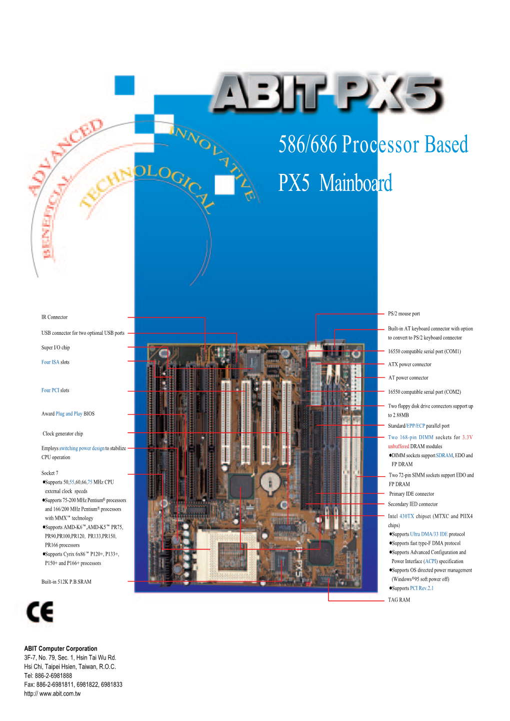 586/686 Processor Based PX5 Mainboard