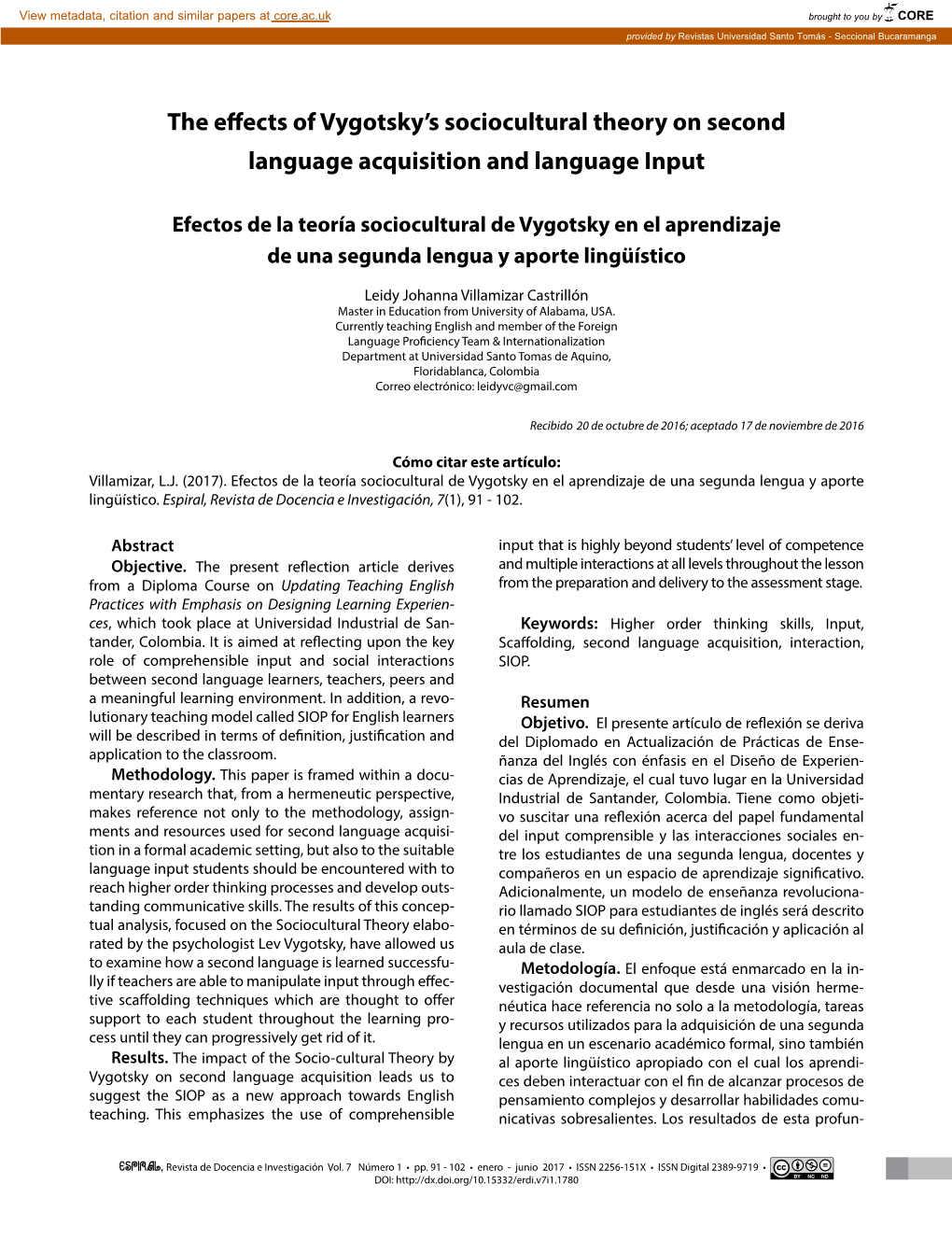 The Effects of Vygotsky's Sociocultural Theory on Second Language