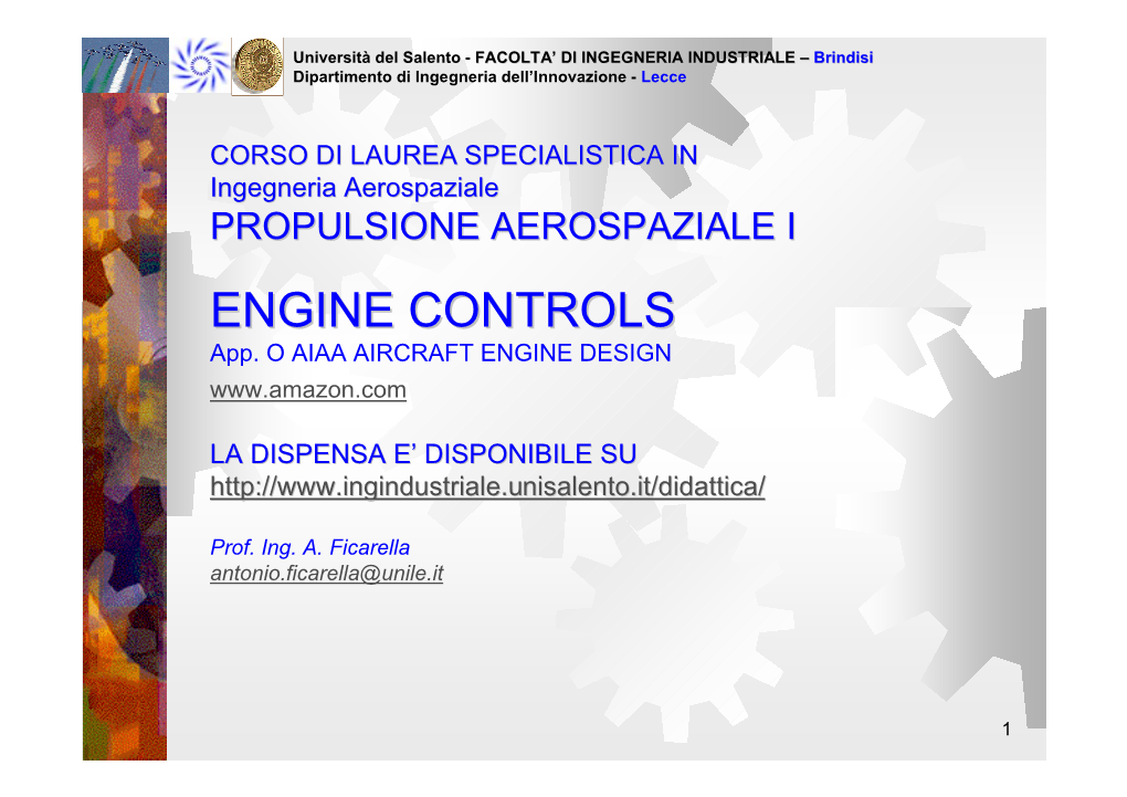 ENGINE CONTROLS CONTROLS App