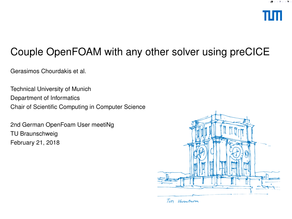 Couple Openfoam with Any Other Solver Using Precice
