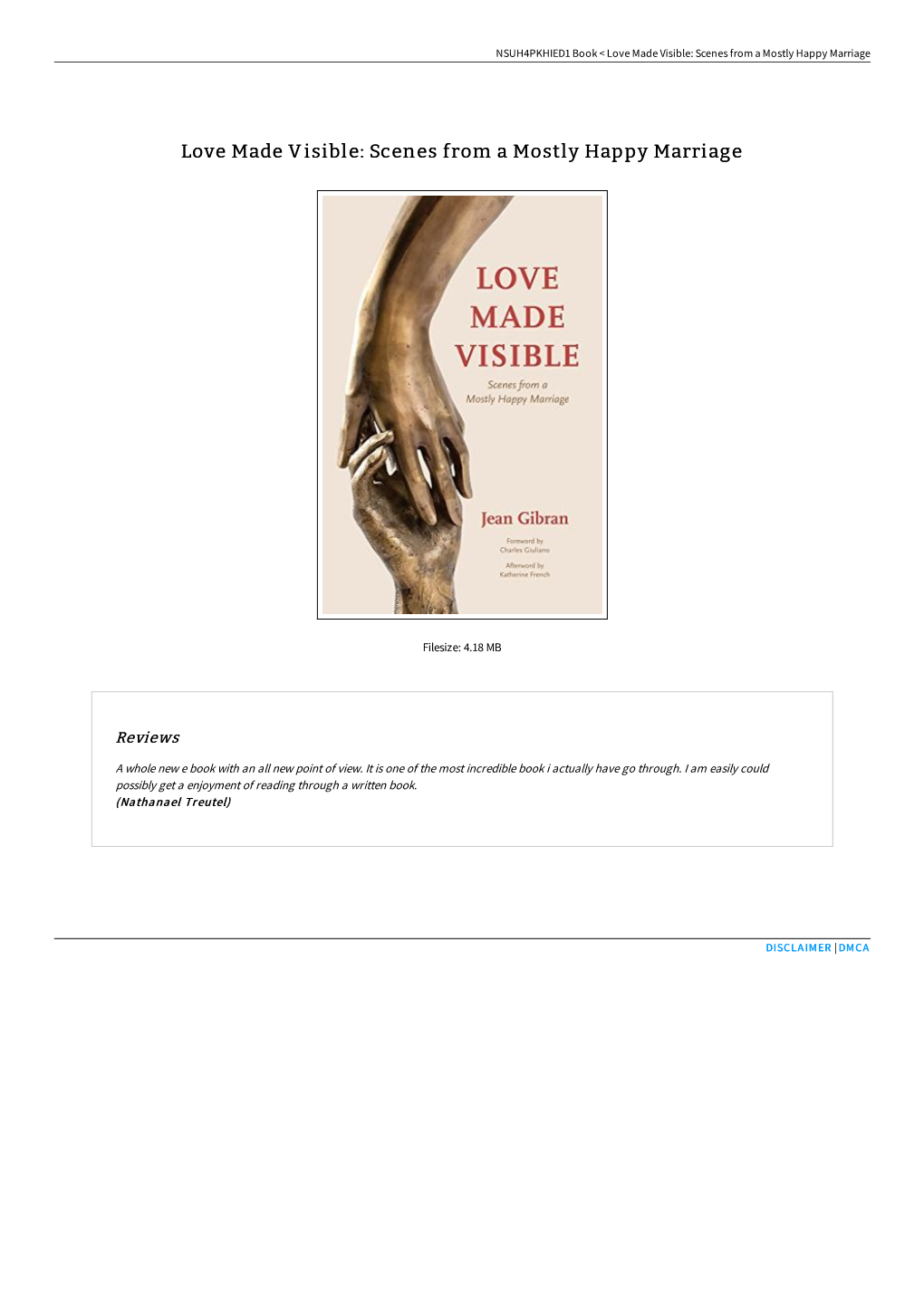 Get Book # Love Made Visible: Scenes from a Mostly Happy Marriage