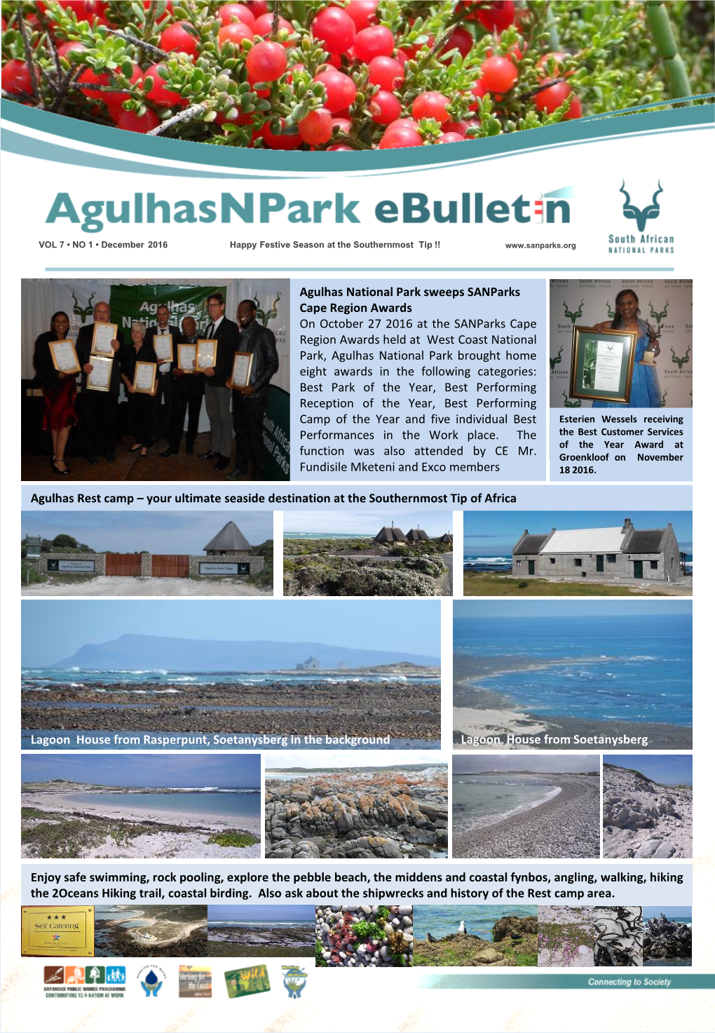 Agulhas National Park Sweeps Sanparks Cape Region Awards On