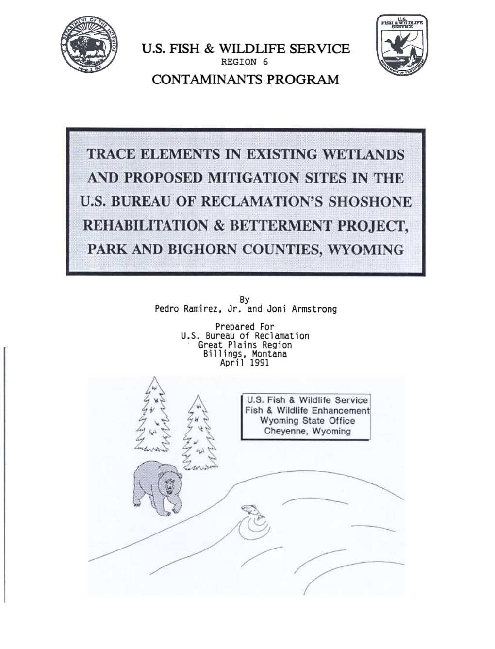 U.S. FISH & WILDLIFE SERVICE REGION 6 CONTAMINANTS