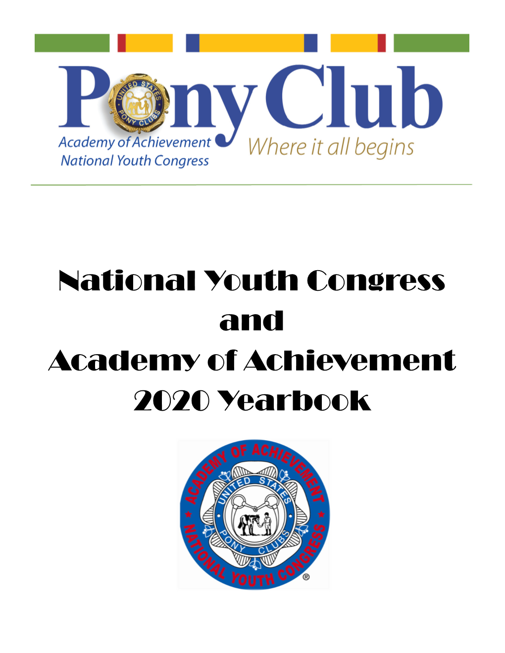 National Youth Congress and Academy of Achievement 2020 Yearbook