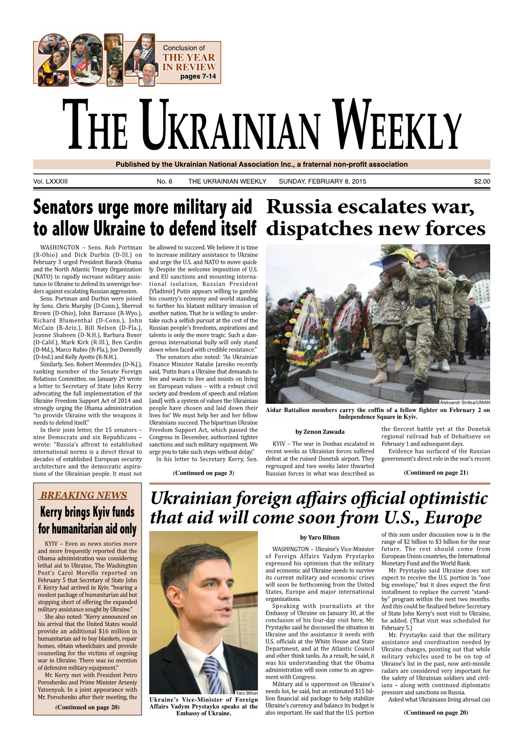 The Ukrainian Weekly, 2015