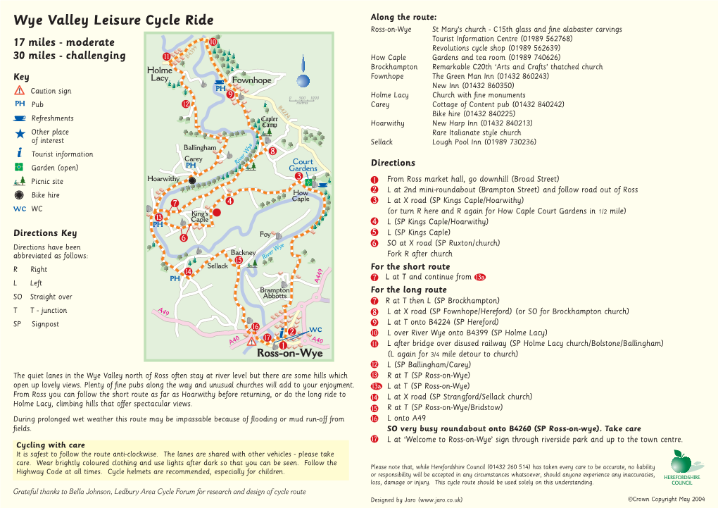 Wye Valley Leisure Cycle Ride