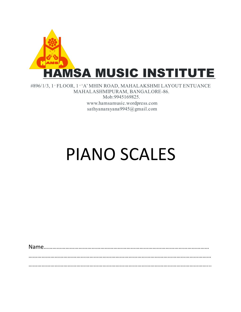 Piano Scales