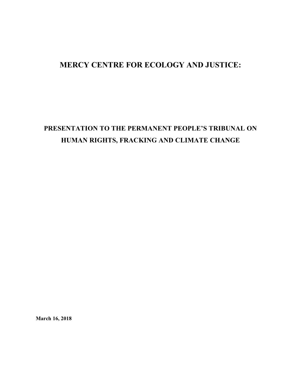 Mercy Centre Amicus March 2018