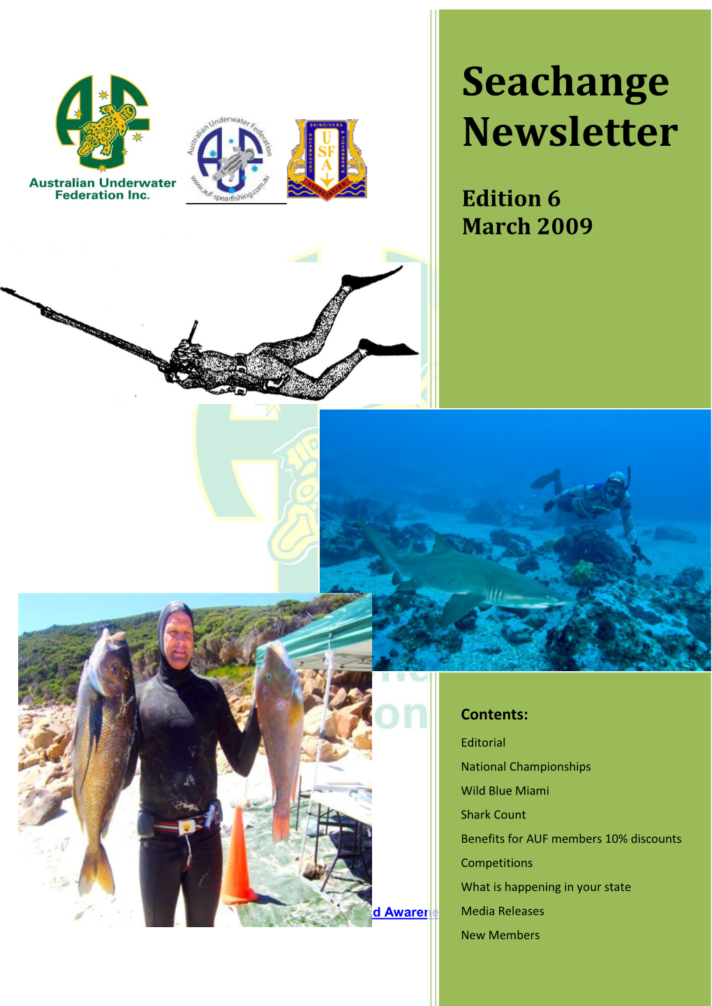 At Australian Shark Count Seachange Newsletter
