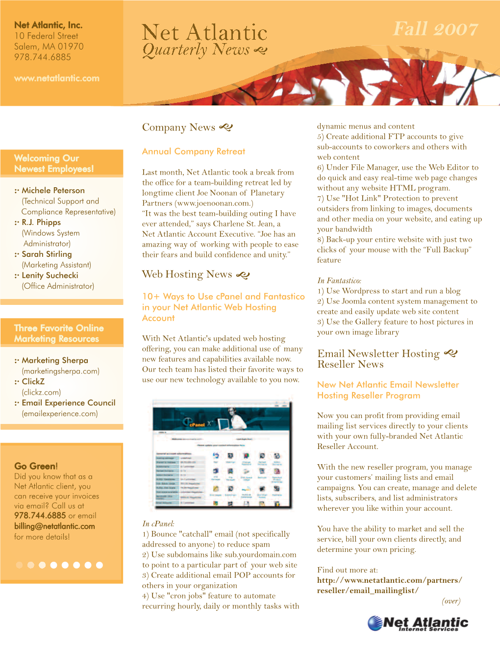 Fall 2007 Newsletter