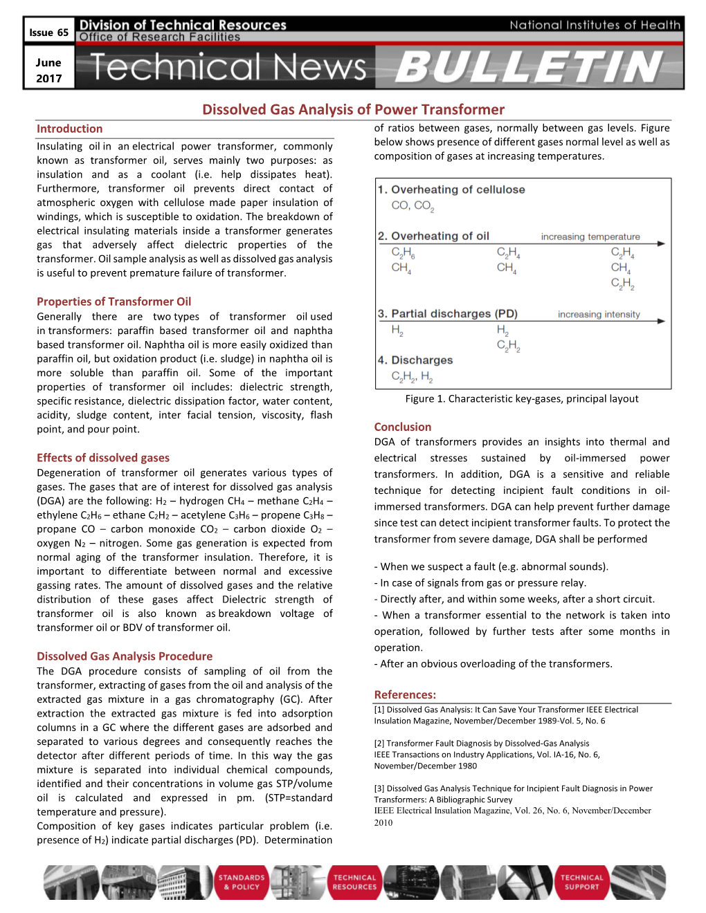 Dissolved Gas Analysis of Power Transformer Introduction of Ratios Between Gases, Normally Between Gas Levels